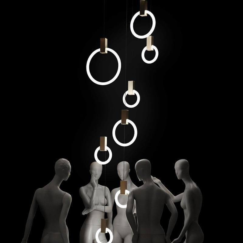 Aluminum Rings Hanging Lights - MaviGadget