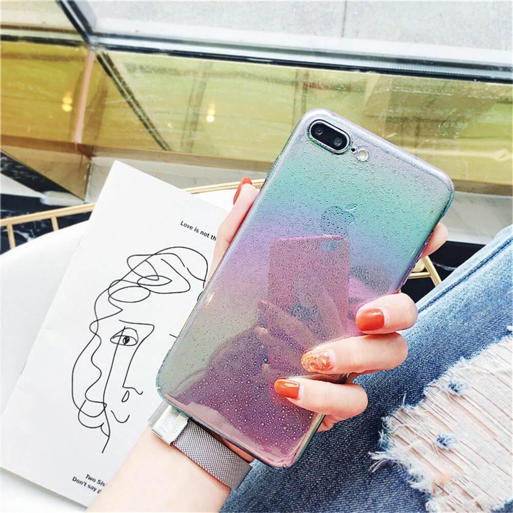 Rainbow Gradient Cute Iphone Cases - MaviGadget