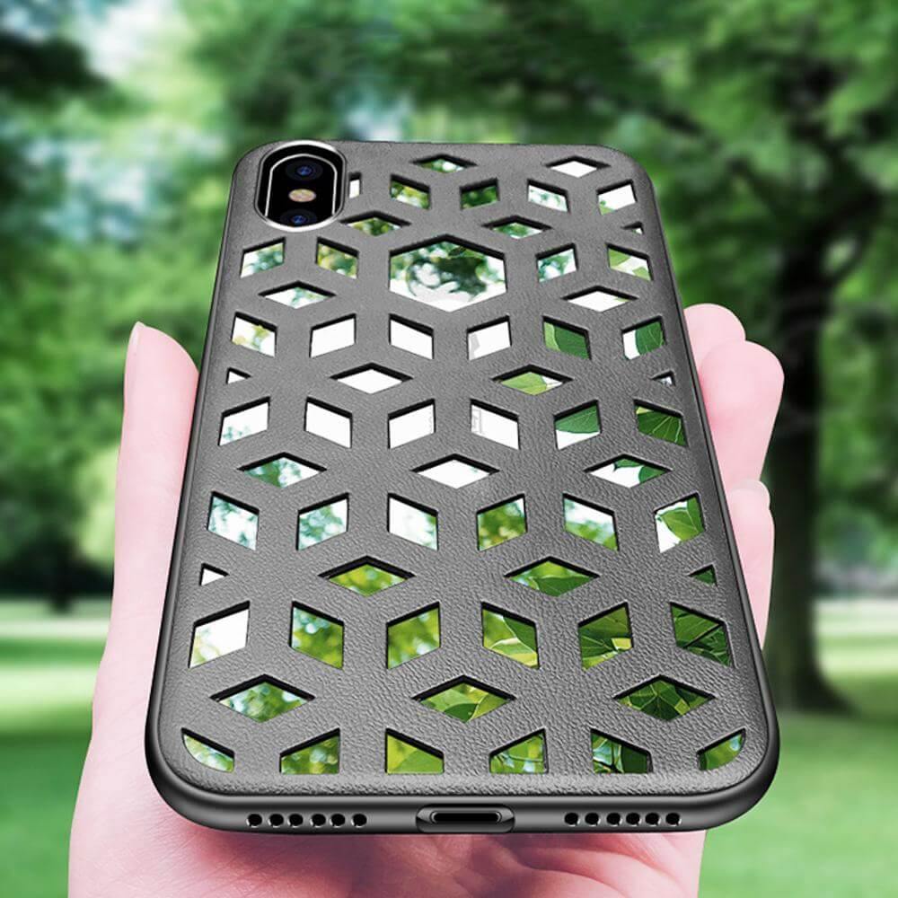 Soft Leather Hollow Shell For iPhone Models - MaviGadget