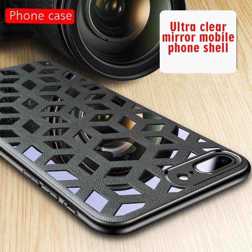 Soft Leather Hollow Shell For iPhone Models - MaviGadget
