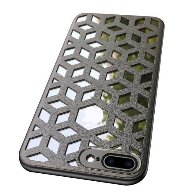 Soft Leather Hollow Shell For iPhone Models - MaviGadget
