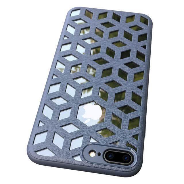 Soft Leather Hollow Shell For iPhone Models - MaviGadget