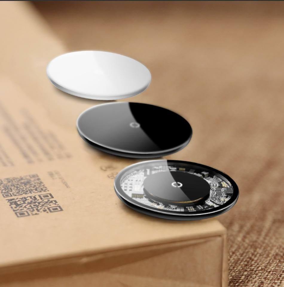 Stylish Transparent Wireless Charging Pad for Wireless Charging Supported Phones - MaviGadget
