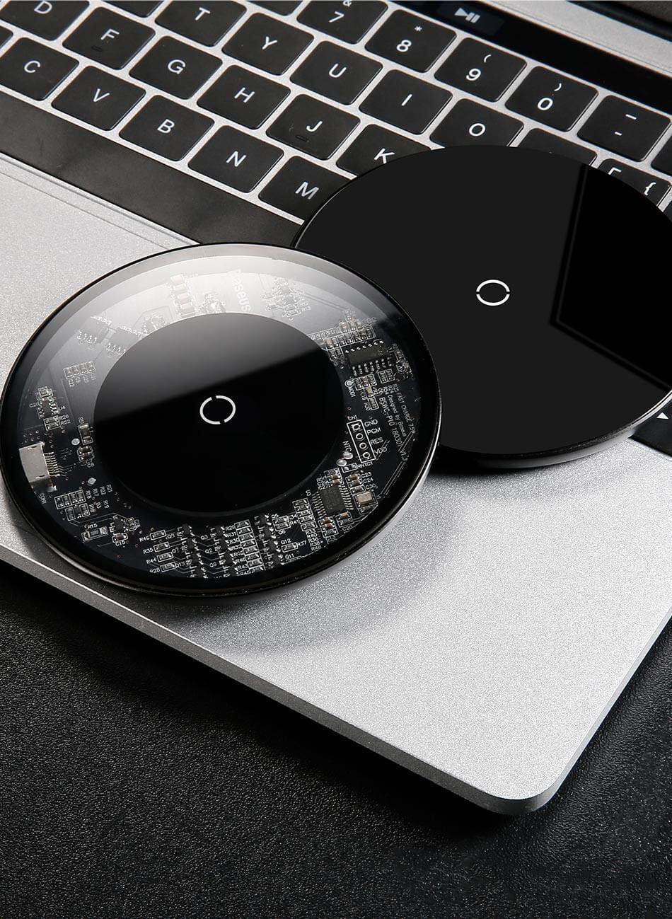Stylish Transparent Wireless Charging Pad for Wireless Charging Supported Phones - MaviGadget