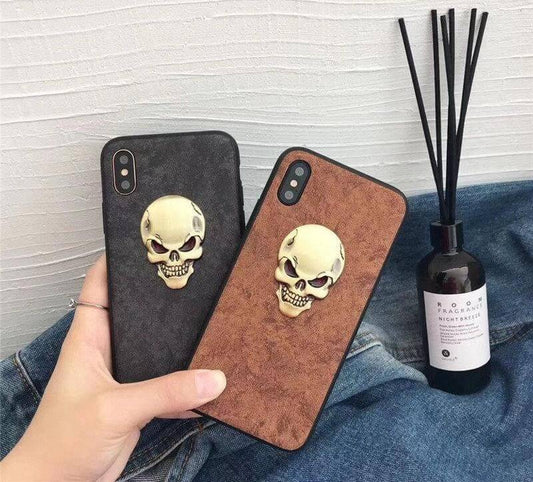 Luxury Real Leather Skull Iphone Cases - MaviGadget