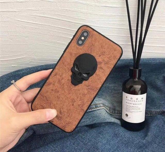 Luxury Real Leather Skull Iphone Cases - MaviGadget