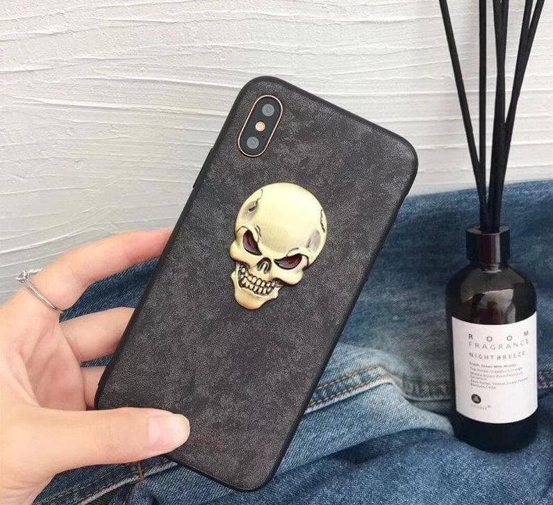 Luxury Real Leather Skull Iphone Cases - MaviGadget