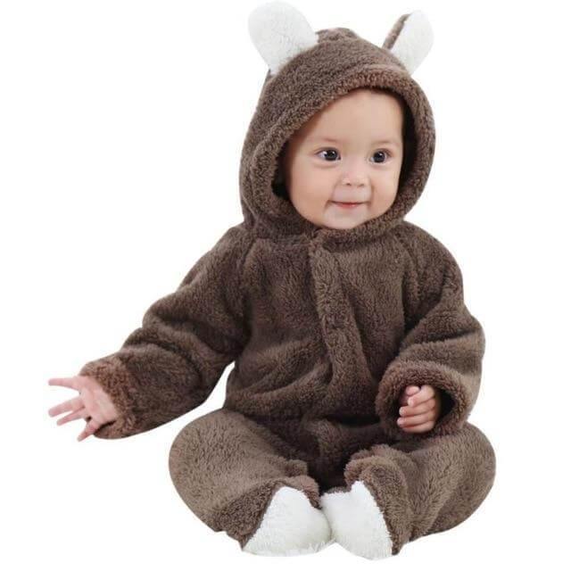 3D Warm Bear Jumpsuit for Baby - MaviGadget