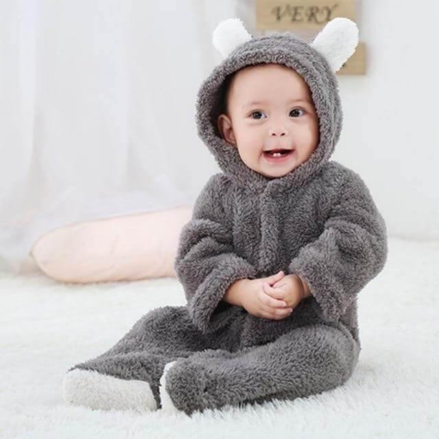 3D Warm Bear Jumpsuit for Baby - MaviGadget