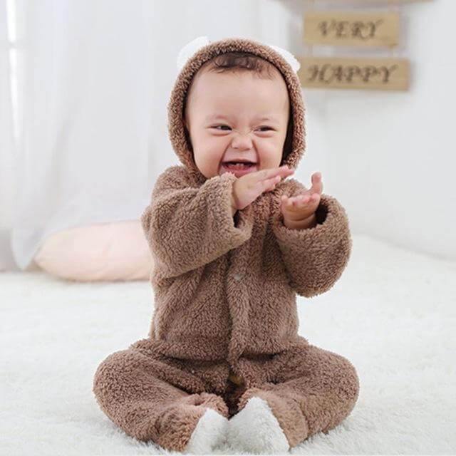 3D Warm Bear Jumpsuit for Baby - MaviGadget