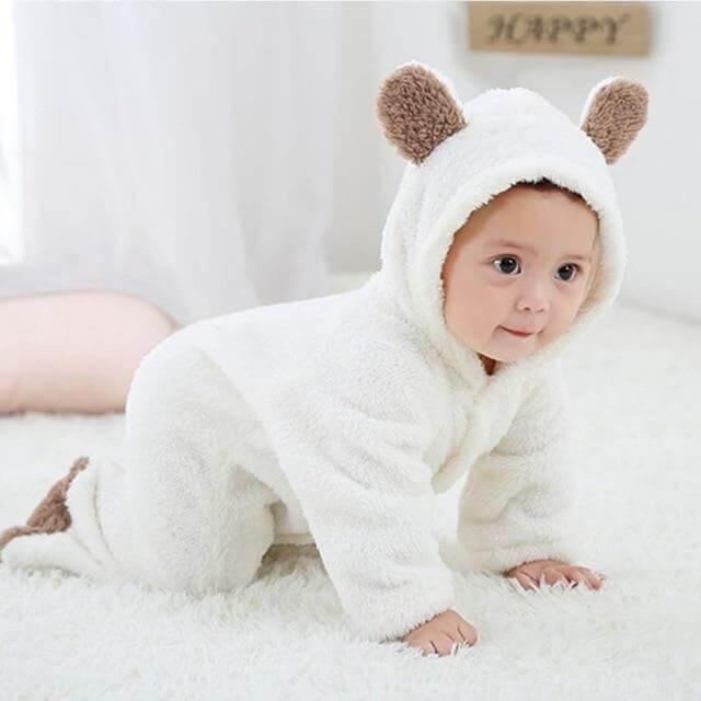 3D Warm Bear Jumpsuit for Baby - MaviGadget