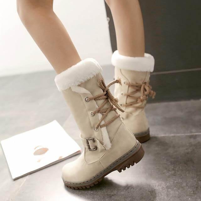 Thick Stylish Colorful Snow Boots for Women - MaviGadget