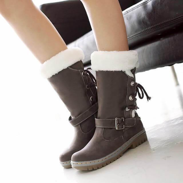 Thick Stylish Colorful Snow Boots for Women - MaviGadget