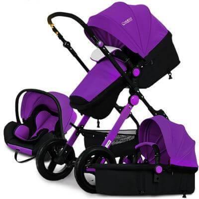 European 3 in 1 Baby Strollers with baby basket and carriage - MaviGadget