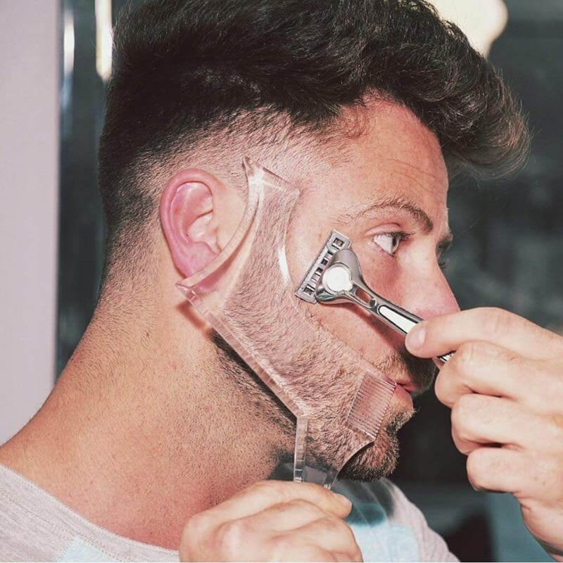 Men Transparent Beard Shaper - MaviGadget
