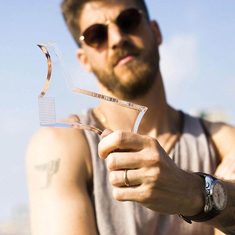 Men Transparent Beard Shaper - MaviGadget