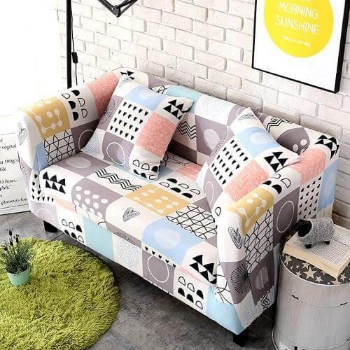Universal Modern Colorful Cute Loveseat Sofa Covers - MaviGadget