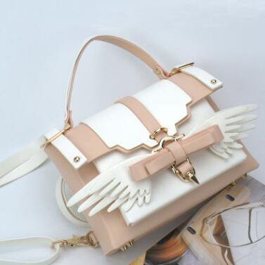 Angel Wing Lock Genuine Leather Women Bag - MaviGadget