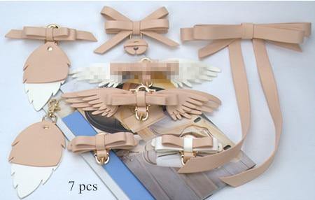 Angel Wing Lock Genuine Leather Women Bag - MaviGadget