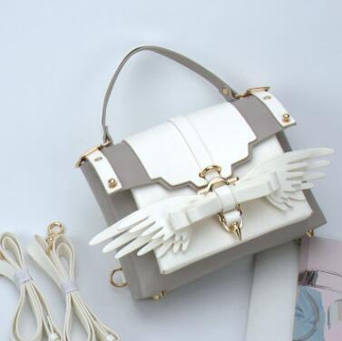 Angel Wing Lock Genuine Leather Women Bag - MaviGadget