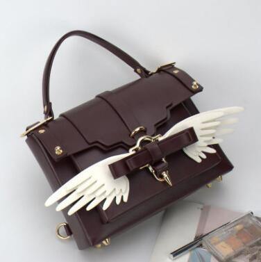 Angel Wing Lock Genuine Leather Women Bag - MaviGadget