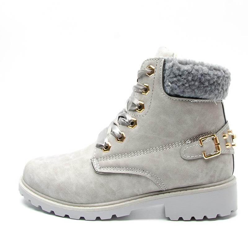 New British Style Lace Up Ankle Boots for Women - MaviGadget