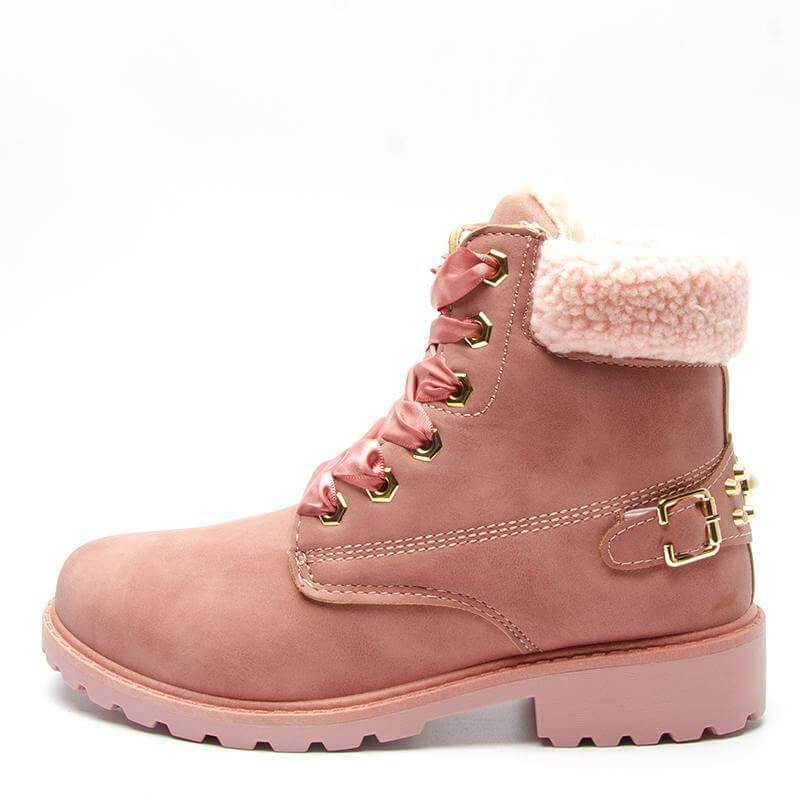 New British Style Lace Up Ankle Boots for Women - MaviGadget