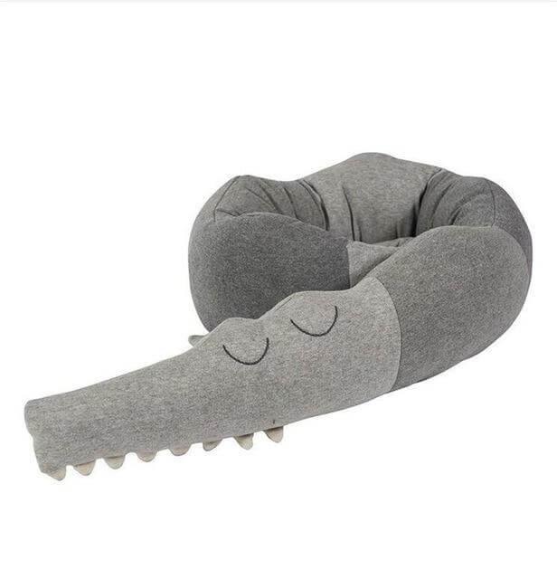 New Combination Cotton Crib Crocodile/House Pillow for Baby - MaviGadget