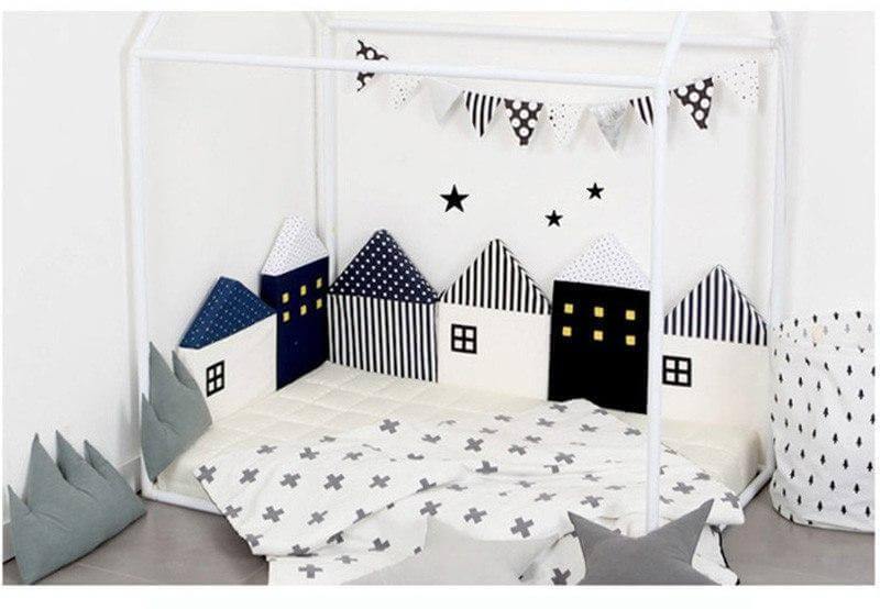 New Combination Cotton Crib Crocodile/House Pillow for Baby - MaviGadget