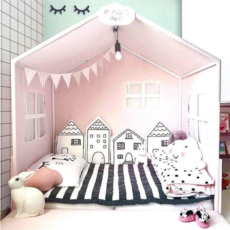 New Combination Cotton Crib Crocodile/House Pillow for Baby - MaviGadget