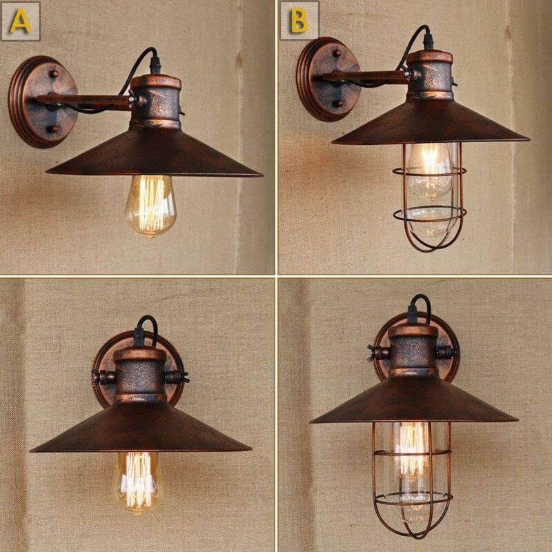 Retro Vintage Loft Style Head Wall Lamps - MaviGadget