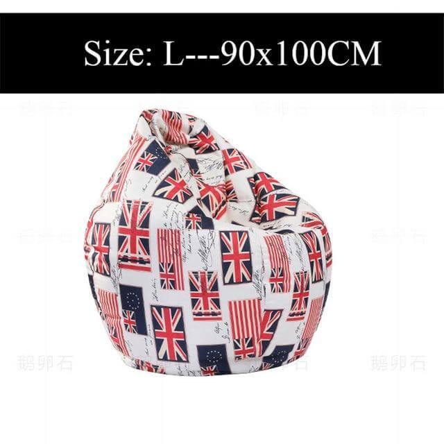 Printed Lounger Sofa Bean Bags - MaviGadget