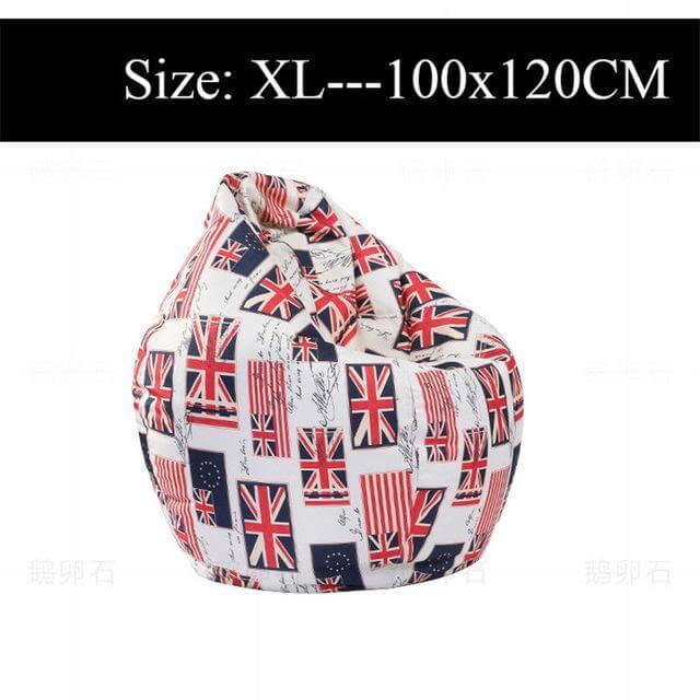 Printed Lounger Sofa Bean Bags - MaviGadget