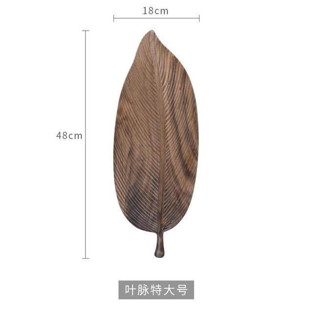 Walnut Snack Tray Leaf Plates - MaviGadget