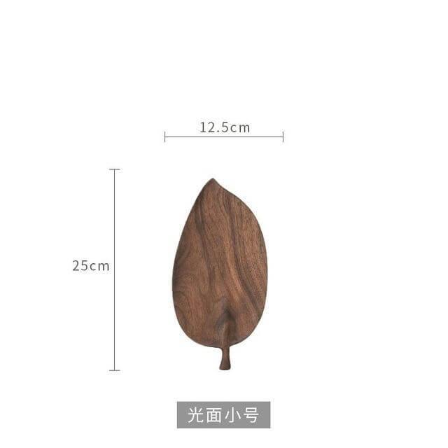 Walnut Snack Tray Leaf Plates - MaviGadget