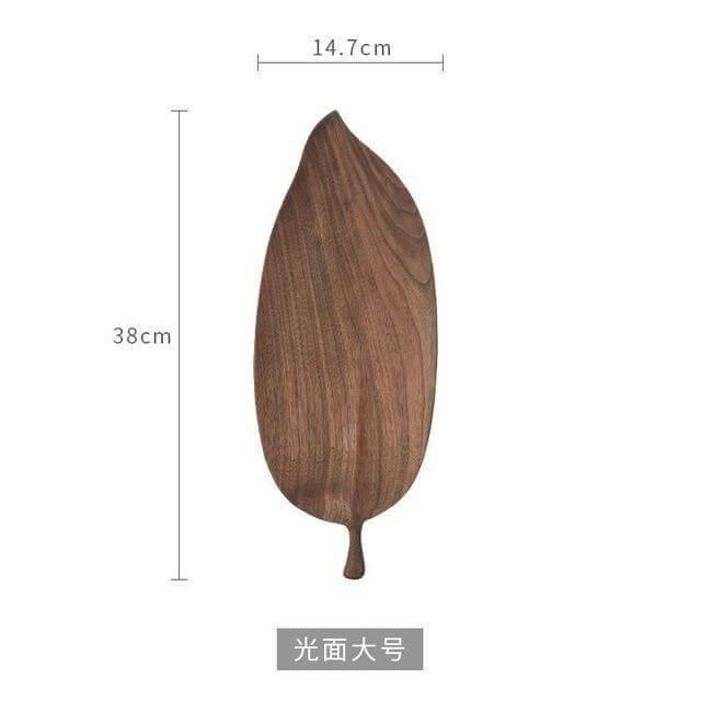 Walnut Snack Tray Leaf Plates - MaviGadget