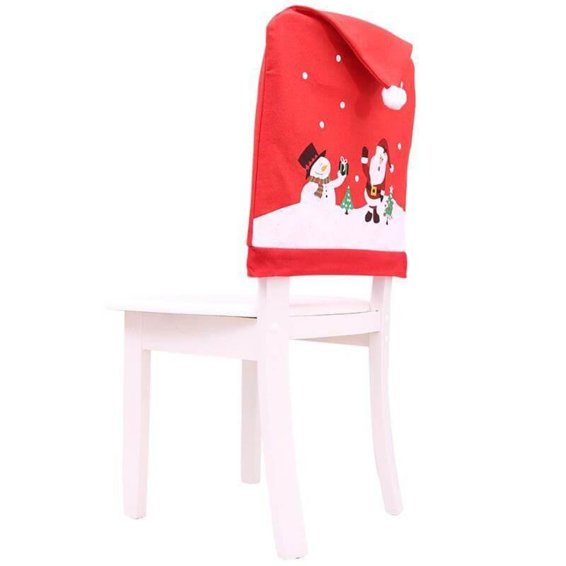 Santa Claus Christmas Chairs Cover Cap - MaviGadget