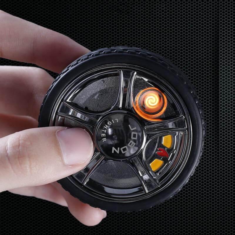 Tire Shaped Fidget Spanner Rechargeable Plasma Lighter - MaviGadget