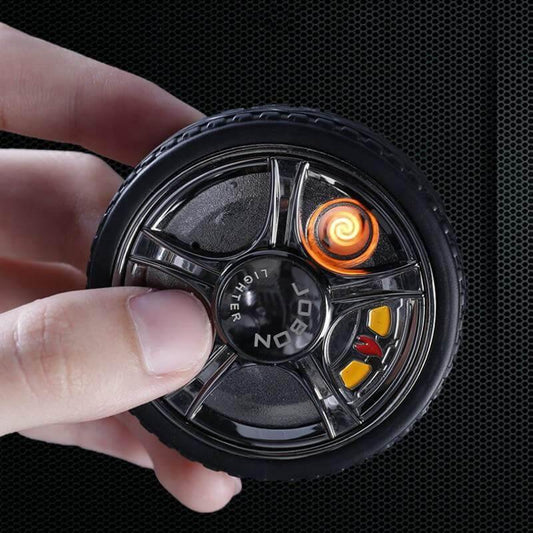 Tire Shaped Fidget Spanner Rechargeable Plasma Lighter - MaviGadget