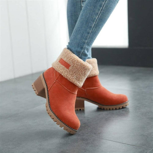 Colorful Warm Slip Women Winter Boots - MaviGadget