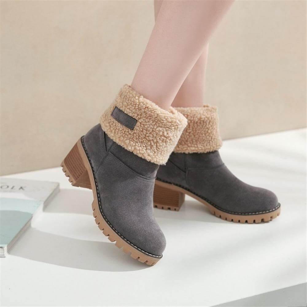 Colorful Warm Slip Women Winter Boots - MaviGadget