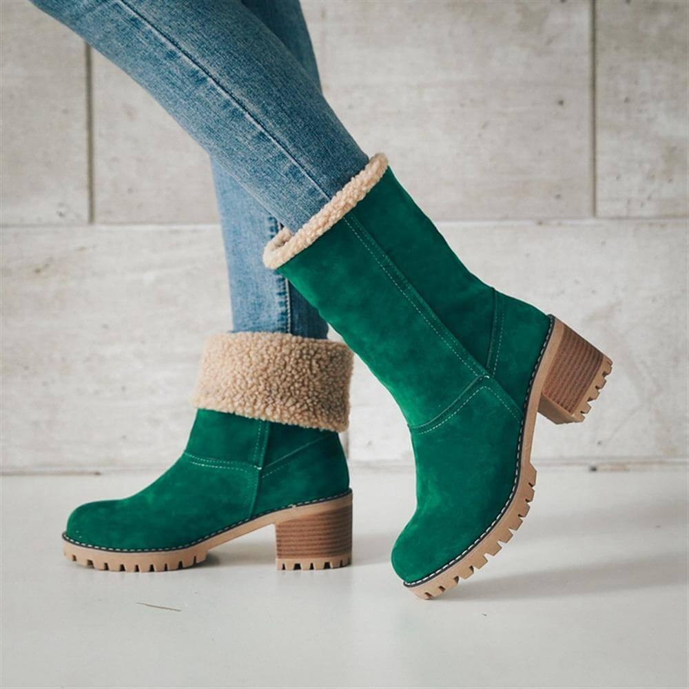 Colorful Warm Slip Women Winter Boots - MaviGadget