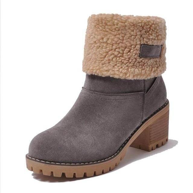 Colorful Warm Slip Women Winter Boots - MaviGadget