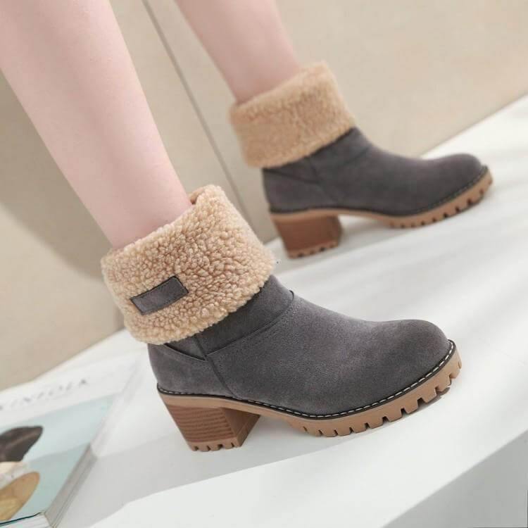 Colorful Warm Slip Women Winter Boots - MaviGadget