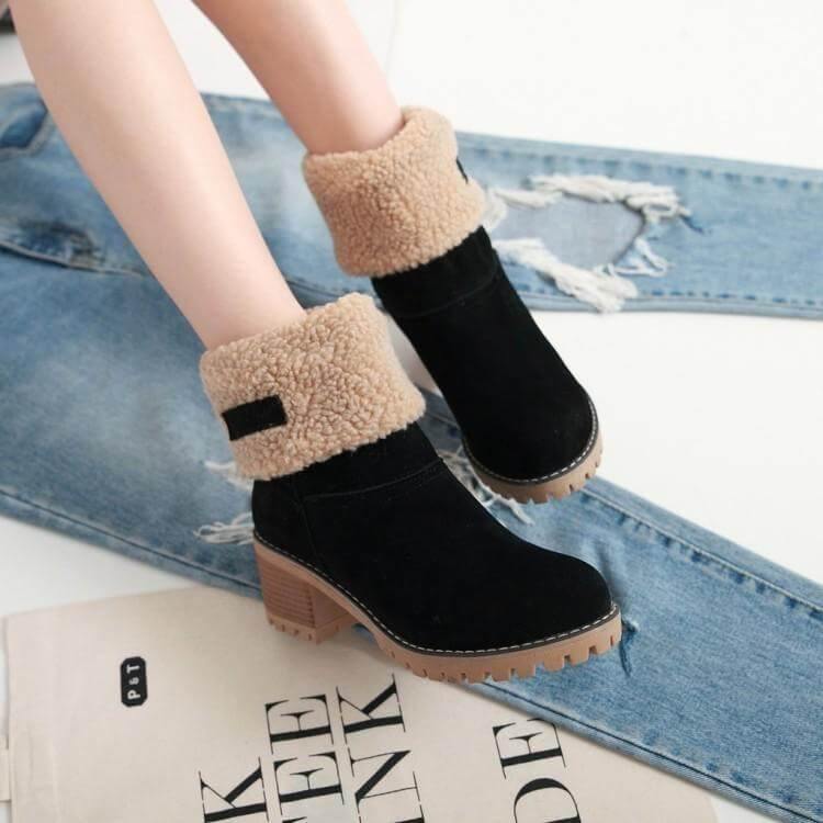 Colorful Warm Slip Women Winter Boots - MaviGadget