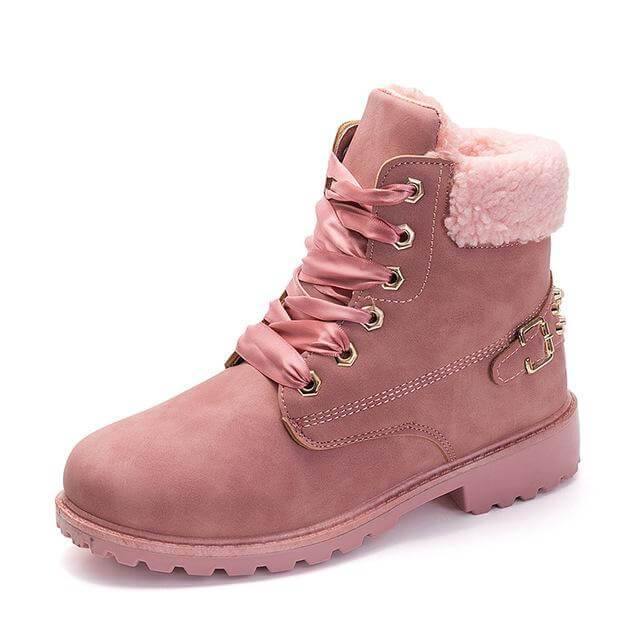 New British Style Lace Up Ankle Boots for Women - MaviGadget