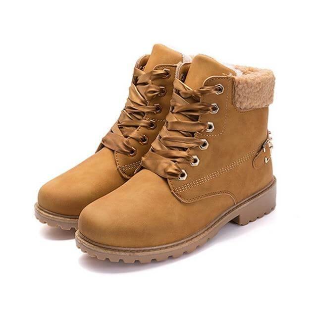 New British Style Lace Up Ankle Boots for Women - MaviGadget