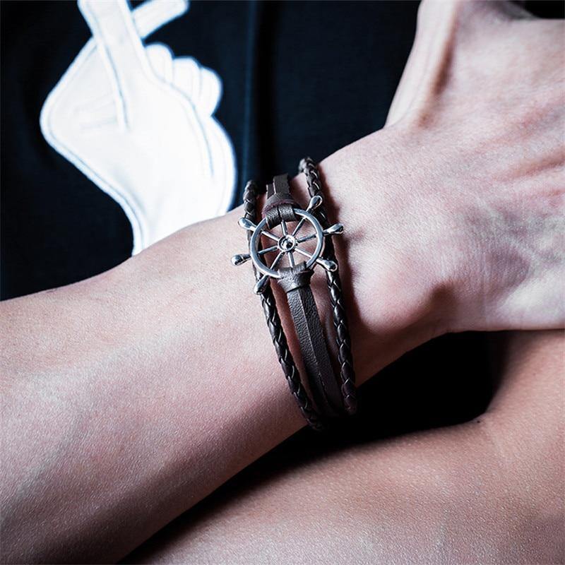 Captain Leather Bracelet - MaviGadget