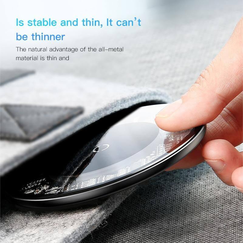 Stylish Transparent Wireless Charging Pad for Wireless Charging Supported Phones - MaviGadget