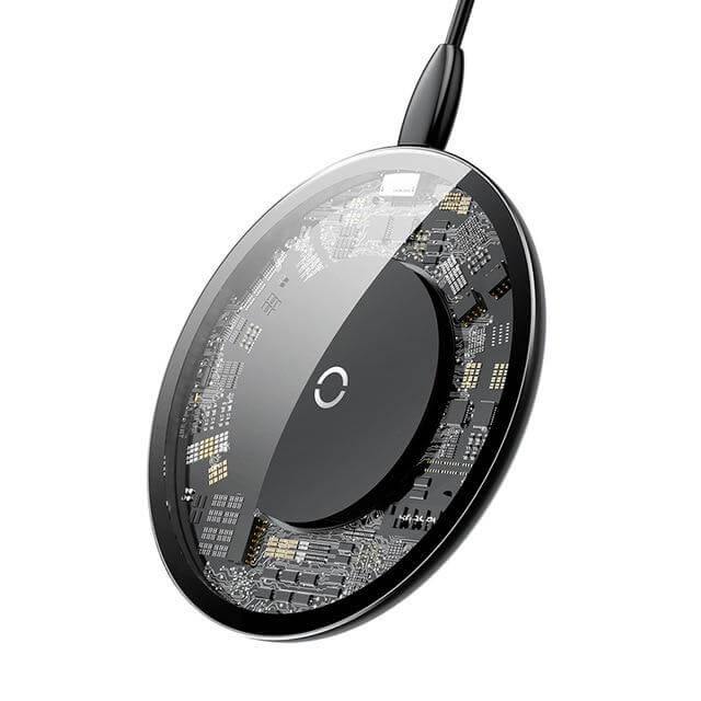 Stylish Transparent Wireless Charging Pad for Wireless Charging Supported Phones - MaviGadget